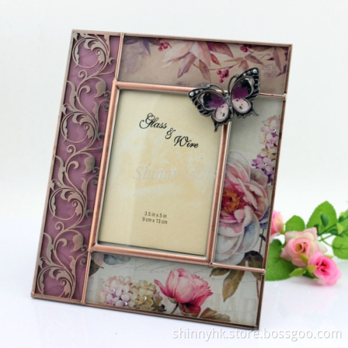 2015 New Fashion Promotion Beautiful Glass Photo Frame Wedding Gifts